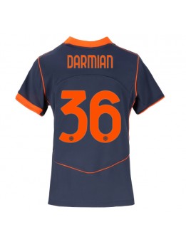 Billige Inter Milan Matteo Darmian #36 Tredjedrakt Dame 2025-26 Kortermet